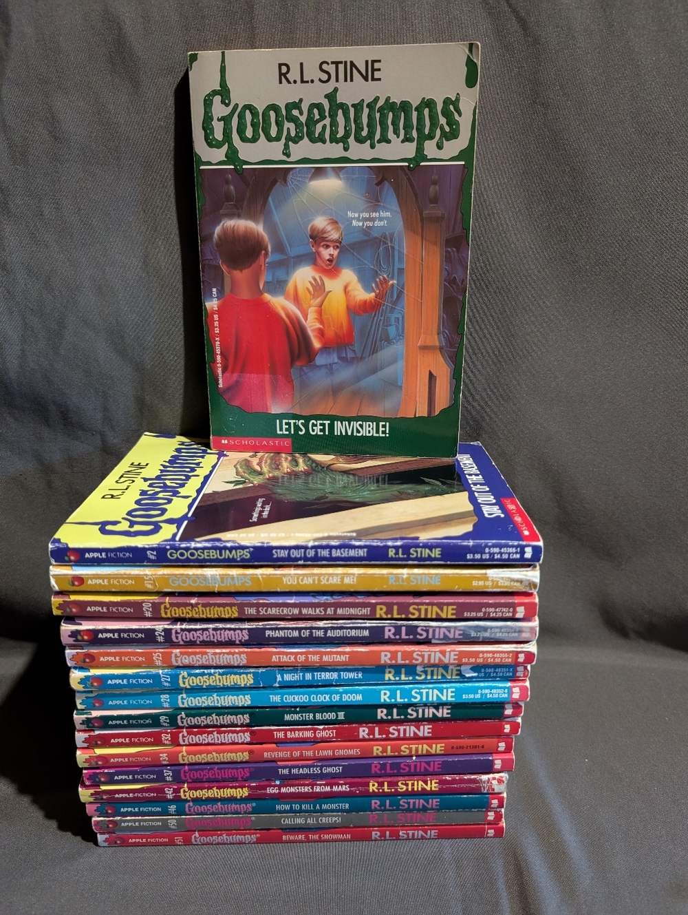 16 Goosebumps Chapter Books RL Stine Horror Scholastic VTG 1990's
